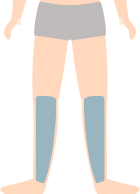 両ひざ下