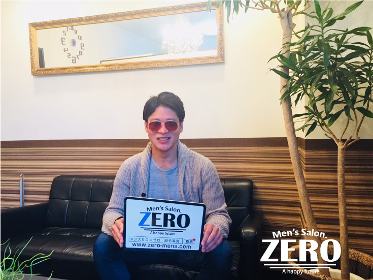 ZERO心斎橋店メンズ脱毛 お客様写真Voice53、大阪市北浜 27歳の男性、会社役員、「費用と効果で見ればZEROのヒゲ脱毛はコスパ最高！」