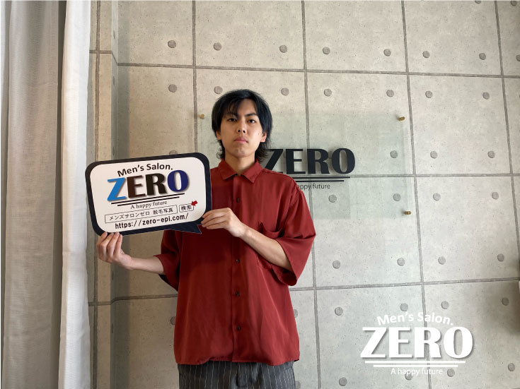 ZERO札幌豊平店メンズ脱毛 お客様写真Voice205、札幌市中島公園在住 職業 webクリエイター 25歳の男性「友達の口コミでヒゲ脱毛をスタート」