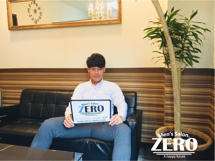 ZERO心斎橋店メンズ脱毛 お客様写真Voice29、堺市 33歳の男性、ビーチサッカー日本代表、「ZERO口コミを見て！ヒゲ脱毛」