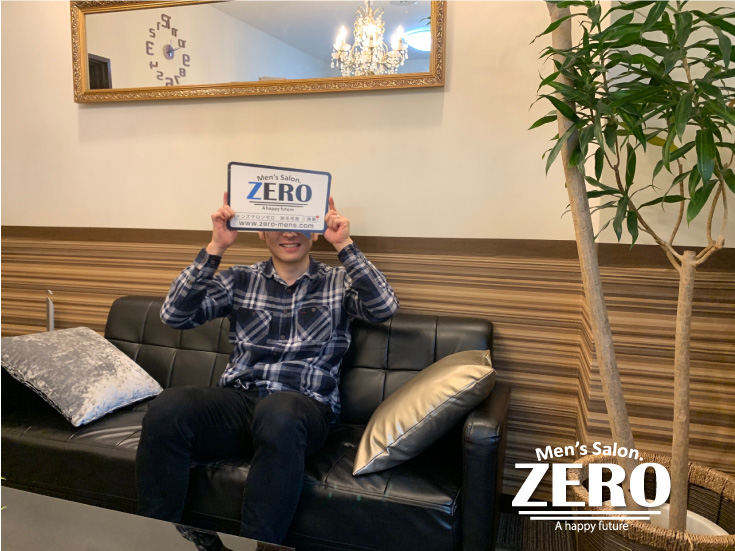 ZERO心斎橋店メンズ脱毛 お客様写真Voice60、福島区在住、会社員、35歳の男性「ヒゲ脱毛でニキビと肌荒れがなくなった！」