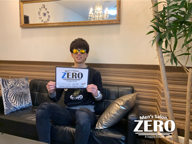 ZERO心斎橋店メンズ脱毛 お客様写真Voice65、四条畷市在住、医療系会社員、25歳の男性「効果も見れてコスパ最高のヒゲ脱毛！」