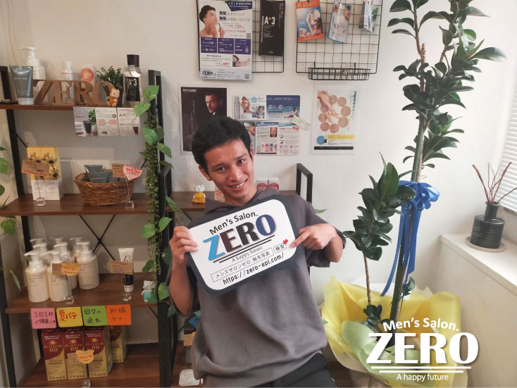 メンズ脱毛アンケートお写真Voice71　堀江在住 職業 医療従事者 27歳、来店する度に効果を実感できるヒゲ脱毛、ZERO西心斎橋店