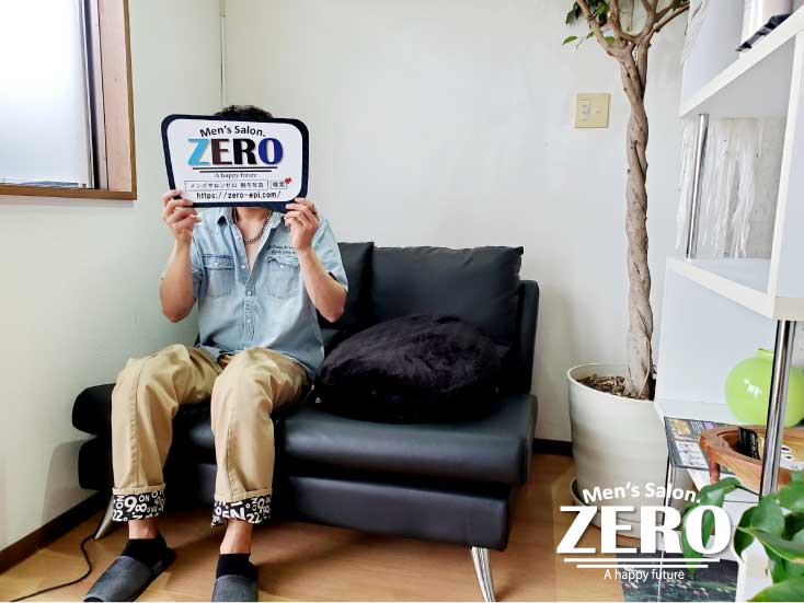 ZERO長崎諫早店メンズ脱毛 お客様写真Voice79、大村市在住、運送業、25歳の男性「ネットの口コミ評価がよかったヒゲ脱毛」